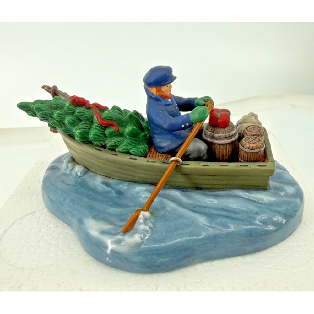 Dept 56 Bringing Christmas Cheer Queens Port #56.58580 Dickens Village Boat